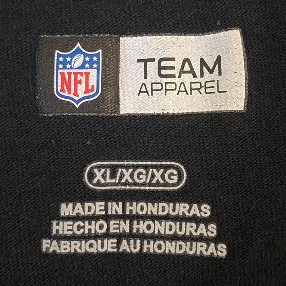 NFL Las Vegas Raiders T-Shirt Mens XL Black Short Sleeve Football Team Tee - Picture 7 of 9